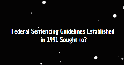 Federal Sentencing Guidelines Established in 1991 Sought to