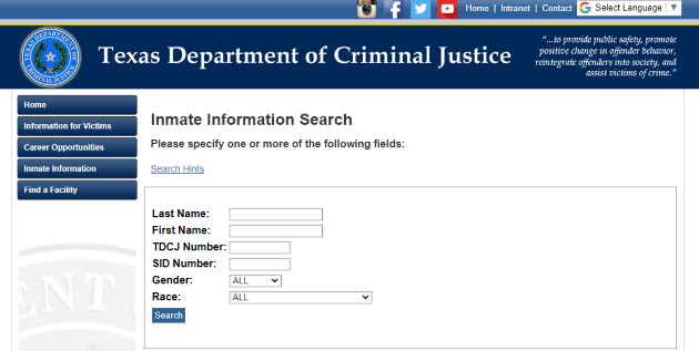 TDCJ Inmate Roster Search Guide