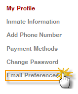 Changing your email address JPAY