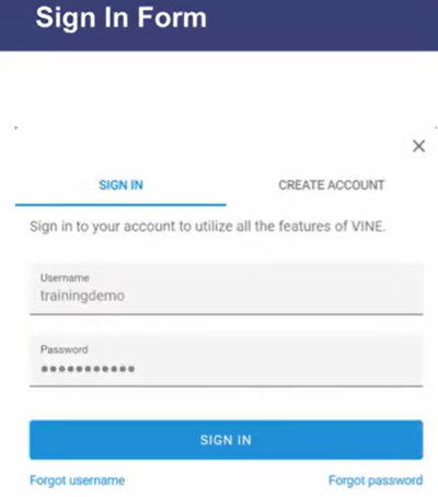 How to Sign in to a VINELink Account
