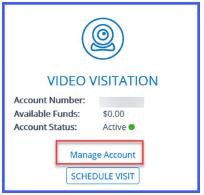 Request access for approval to schedule a session at Securus Video Connect Account