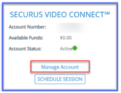 Transaction History at Securus Video Connect Account