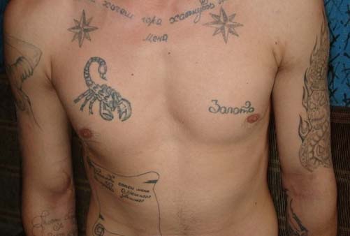 Prisoner Scorpion Tattoos