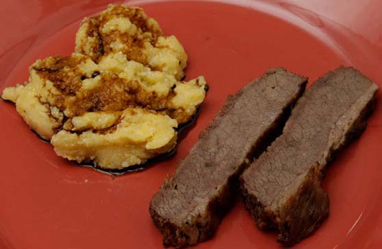 Salt beef and Indian Mush Prison Food