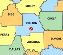 Chilton County Map