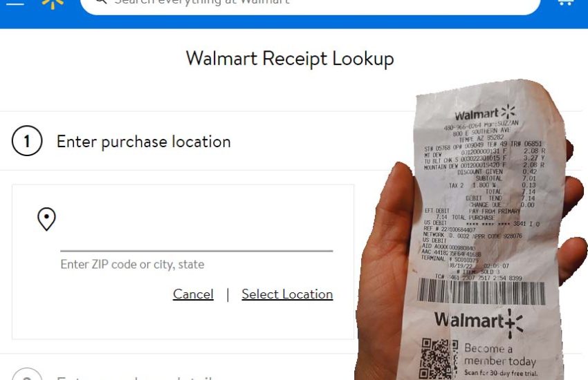 Lookup Walmart Receipt