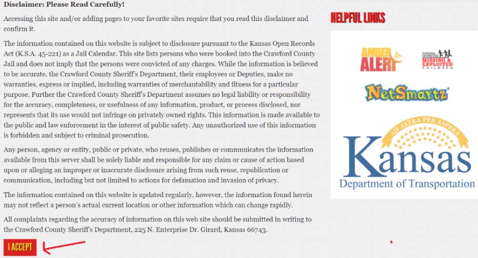 Crawford County Kansas Jail Inmate Roster 2