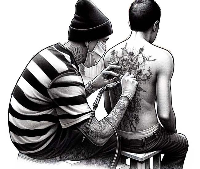 getting a tattoo in jail