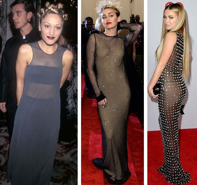 90s Fashion Sheer Fabrics