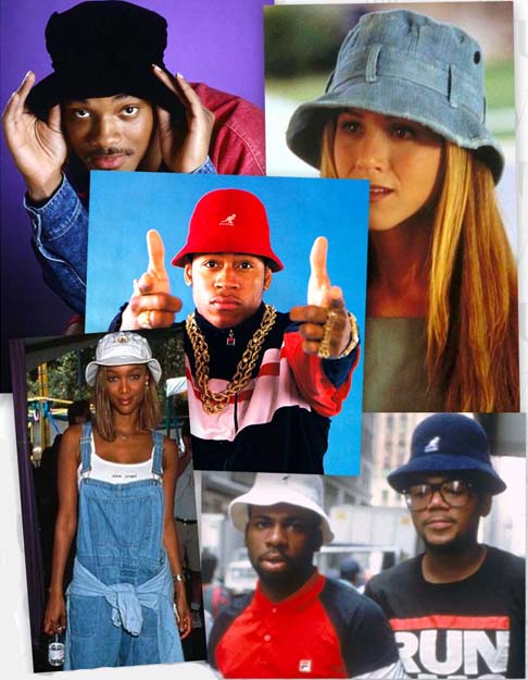 90s fashion bucket hats