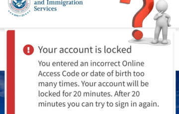 USCIS Account Locked - How to Unlock